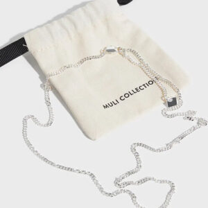 Minimalist silver chain necklace