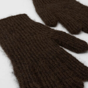 Wool blend knit gloves - Image 2