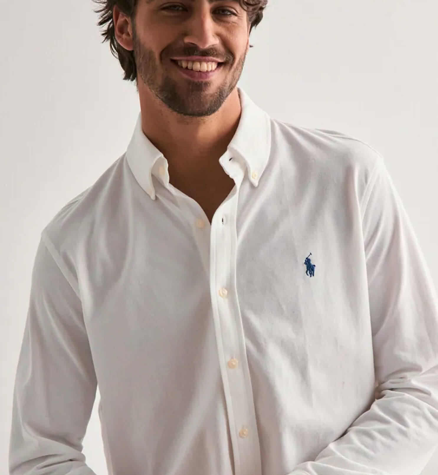 Classic white cotton shirt - Image 3